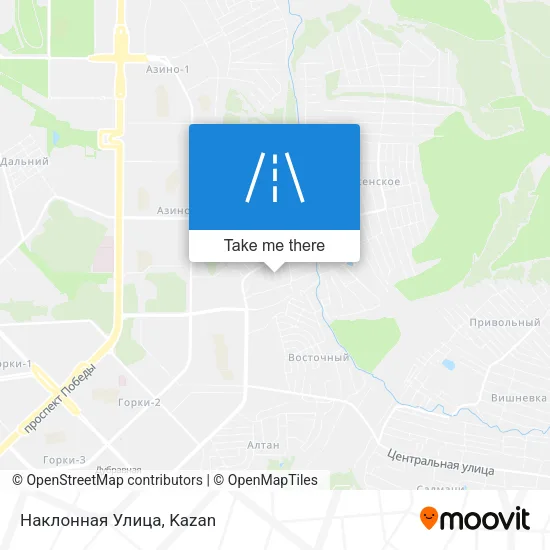 Наклонная Улица map