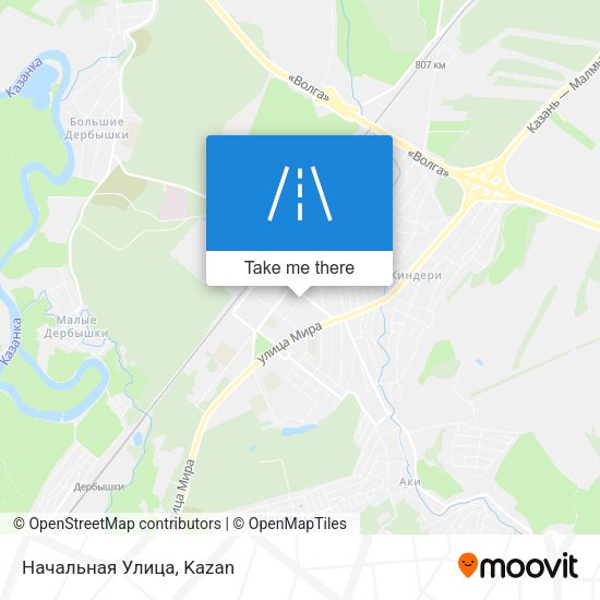 Начальная Улица map