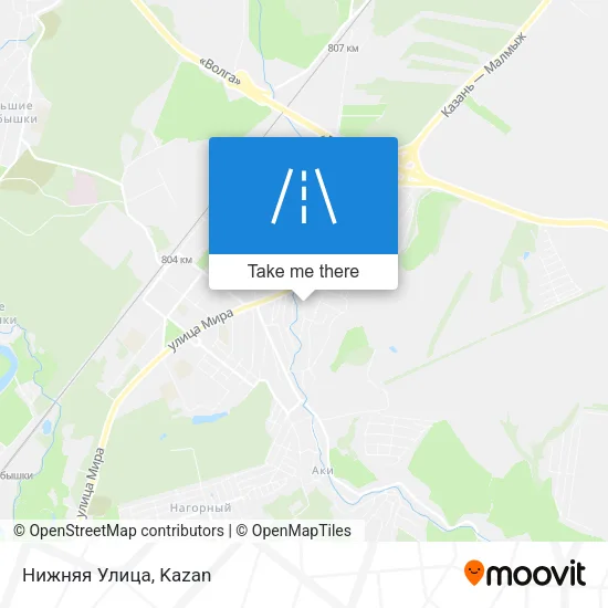 Нижняя Улица map