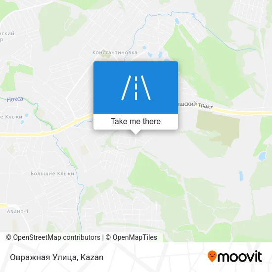 Овражная Улица map