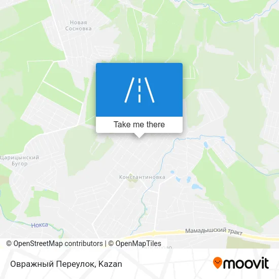 Овражный Переулок map