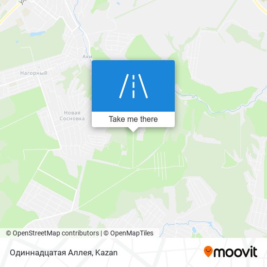 Одиннадцатая Аллея map