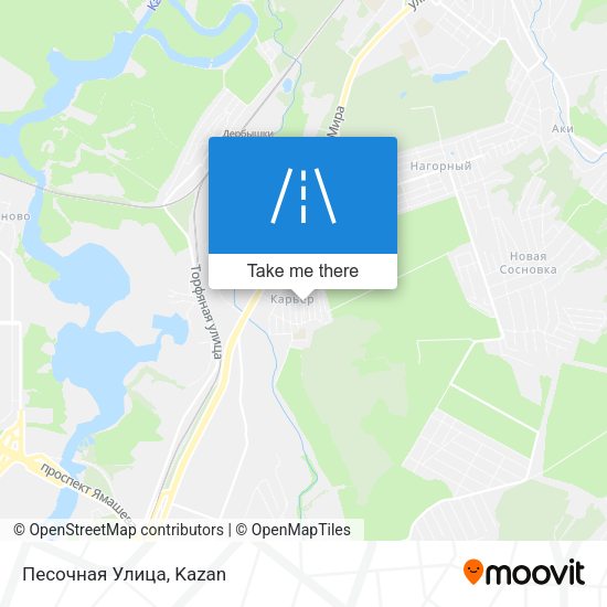 Песочная Улица map