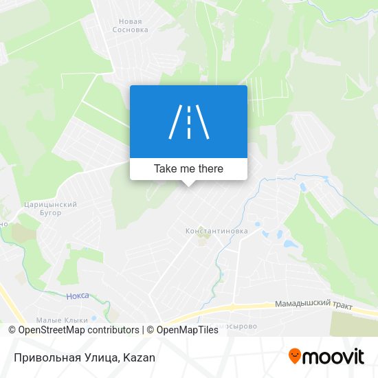 Привольная Улица map