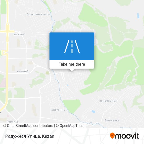 Радужная Улица map