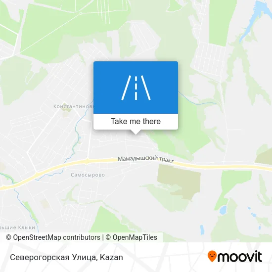 Северогорская Улица map