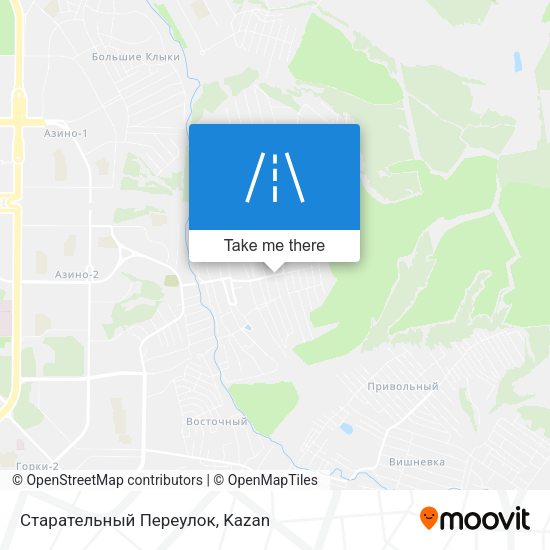 Старательный Переулок map