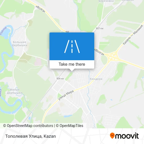 Тополевая Улица map