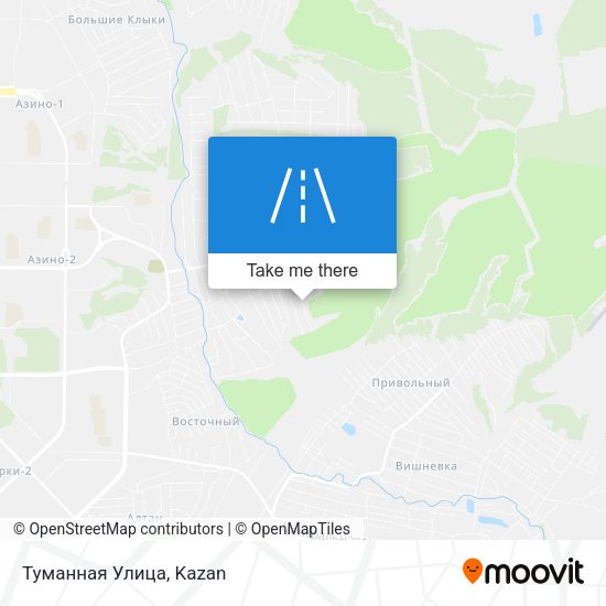 Туманная Улица map