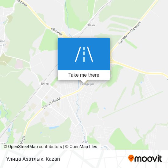 Улица Азатлык map