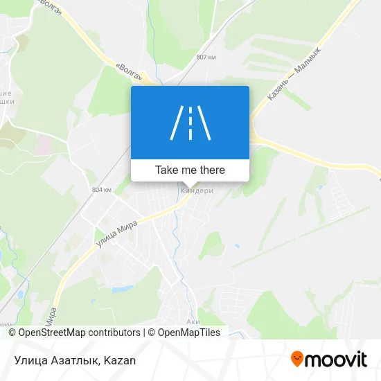 Улица Азатлык map