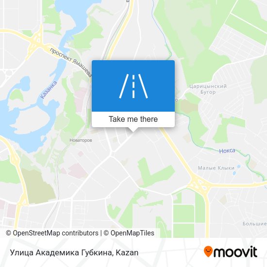 Улица Академика Губкина map