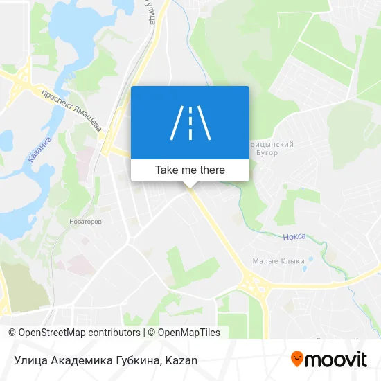 Улица Академика Губкина map
