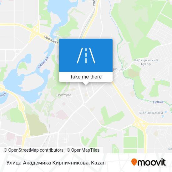 Улица Академика Кирпичникова map