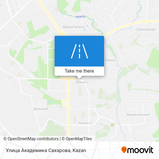 Улица Академика Сахарова map