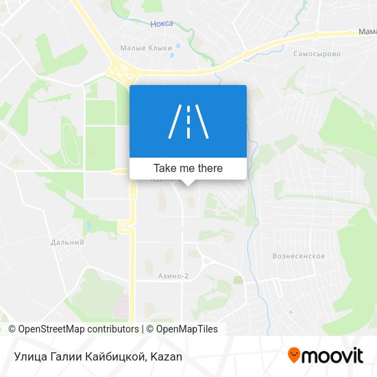 Улица Галии Кайбицкой map