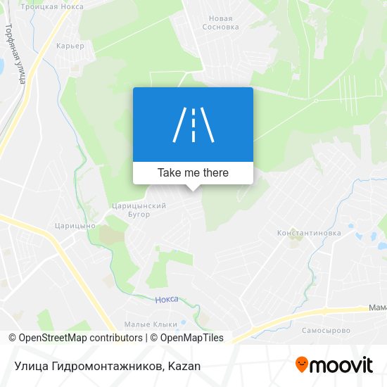 Улица Гидромонтажников map