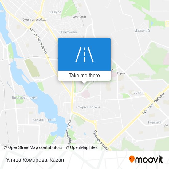 Улица Комарова map
