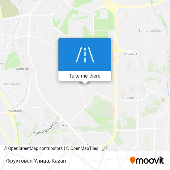 Фруктовая Улица map