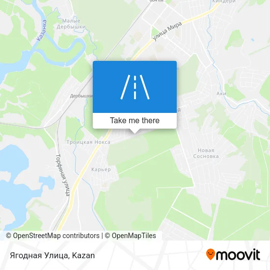 Ягодная Улица map