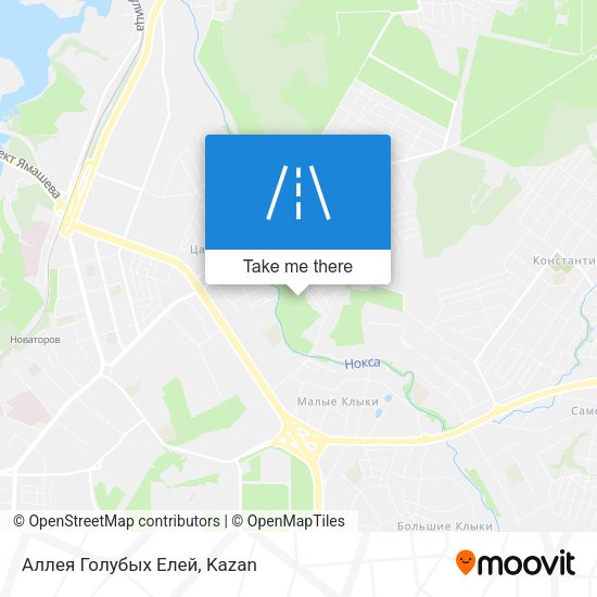 Аллея Голубых Елей map