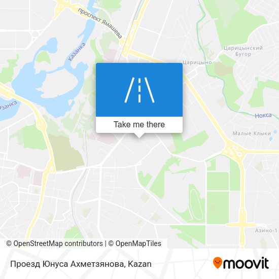 Проезд Юнуса Ахметзянова map