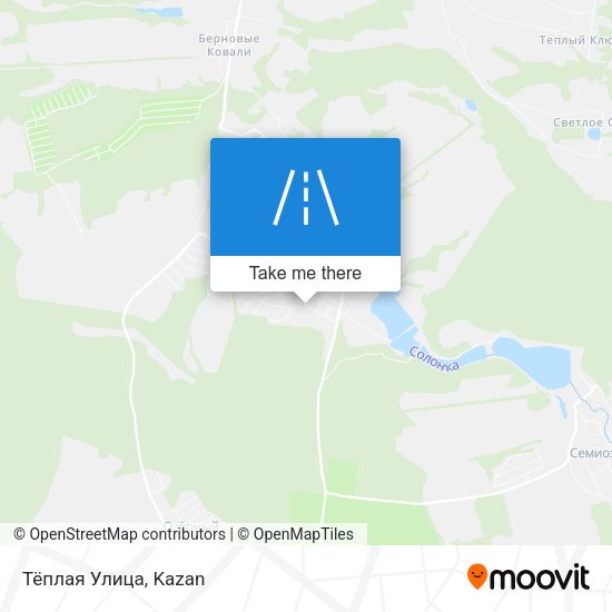 Тёплая Улица map