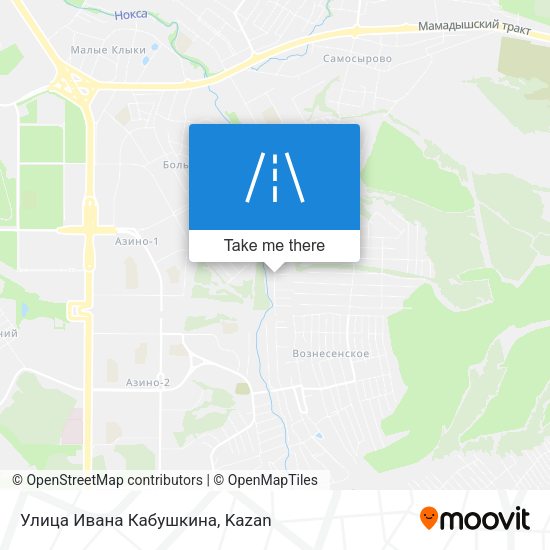 Улица Ивана Кабушкина map