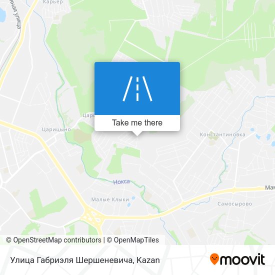 Улица Габриэля Шершеневича map