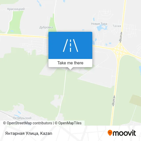 Янтарная Улица map