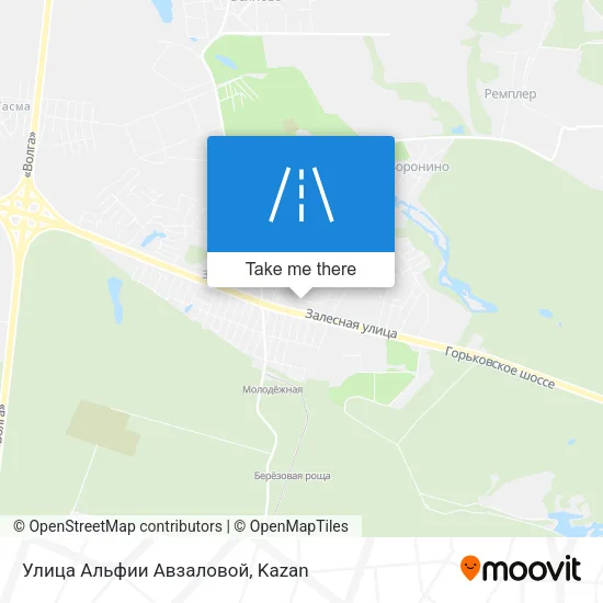 Улица Альфии Авзаловой map