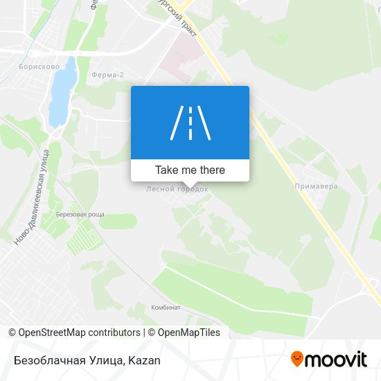 Безоблачная Улица map