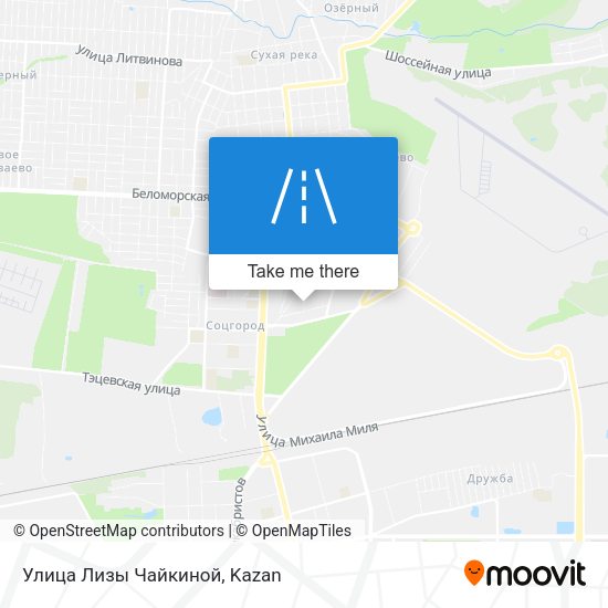 Улица Лизы Чайкиной map