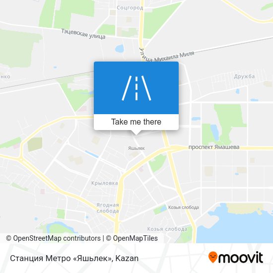 Станция Метро «Яшьлек» map