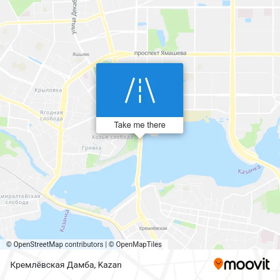 Кремлёвская Дамба map