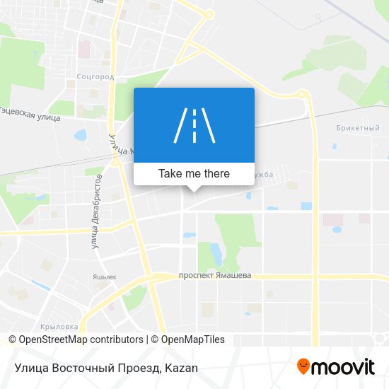 Улица Восточный Проезд map