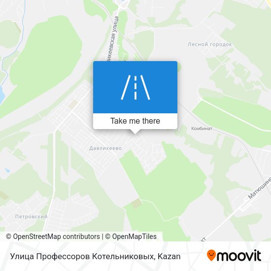 Улица Профессоров Котельниковых map