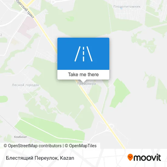 Блестящий Переулок map