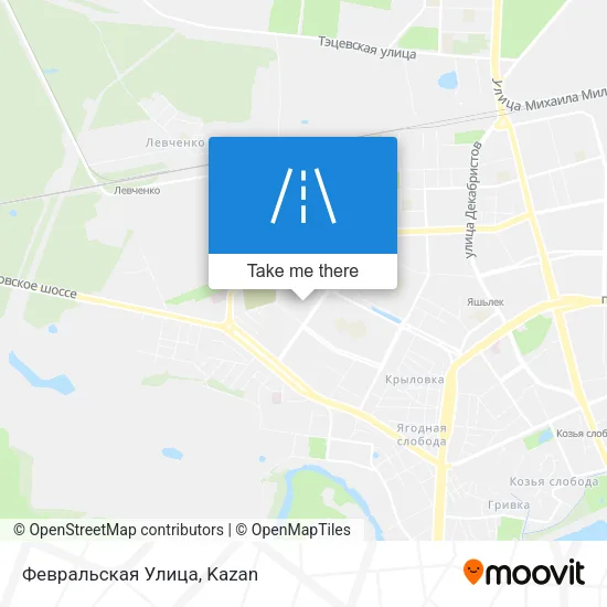 Февральская Улица map