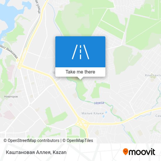 Каштановая Аллея map