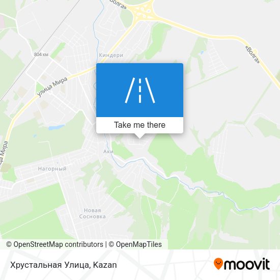Хрустальная Улица map