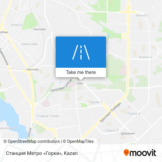 Станция Метро «Горки» map