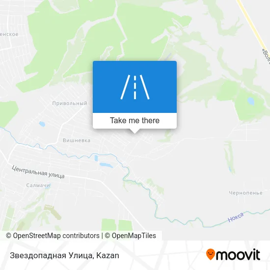 Звездопадная Улица map