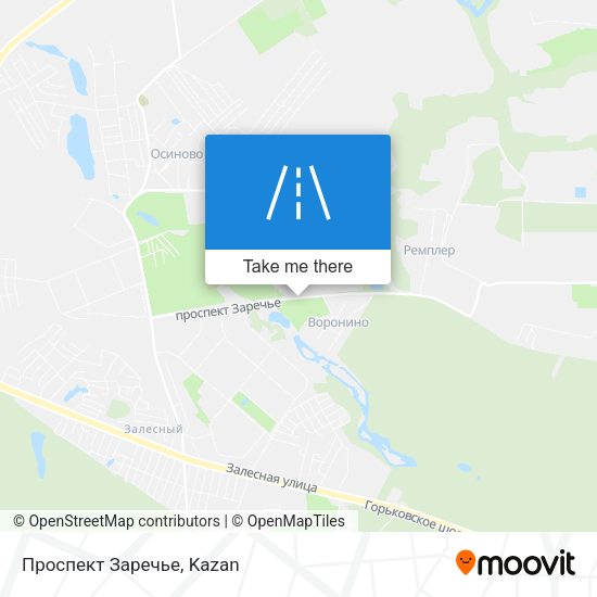 Проспект Заречье map