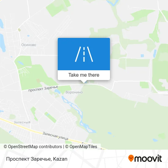 Проспект Заречье map