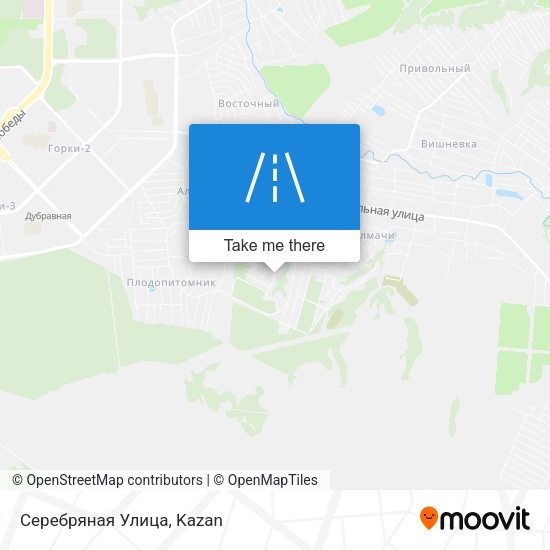 Серебряная Улица map