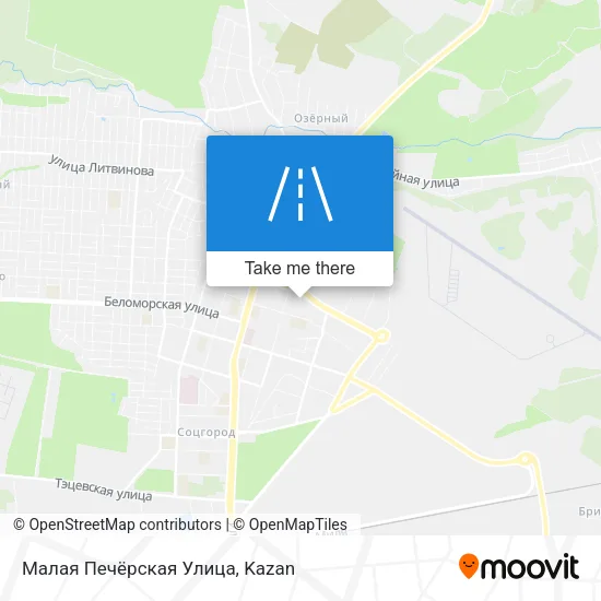 Малая Печёрская Улица map
