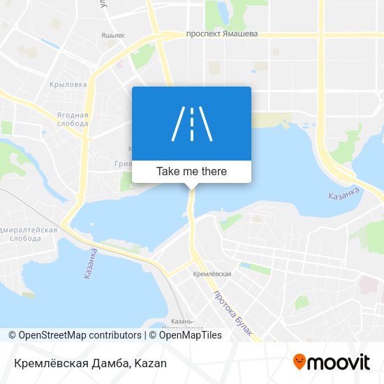 Кремлёвская Дамба map