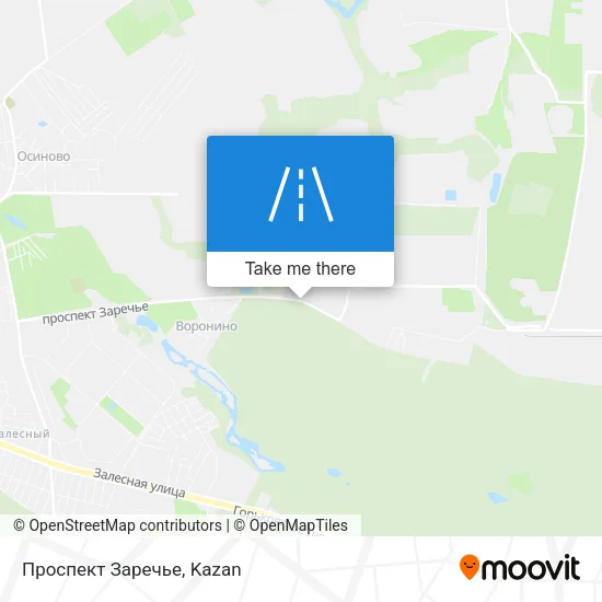 Проспект Заречье map