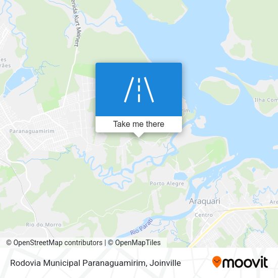 Rodovia Municipal Paranaguamirim map